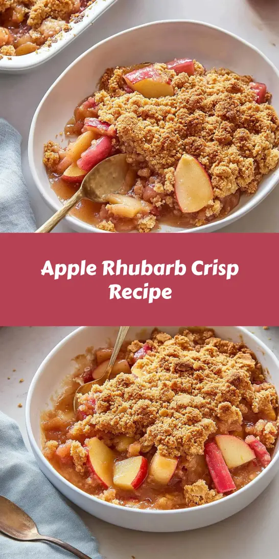 Apple Rhubarb Crisp Recipe