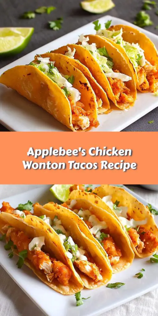 Applebee’s Chicken Wonton Tacos Recipe