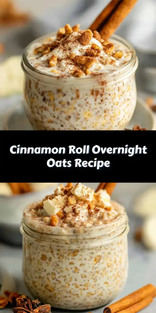 Cinnamon Roll Overnight Oats Recipe