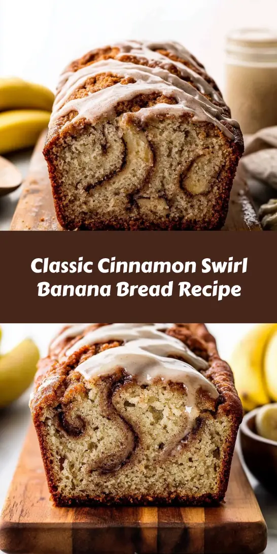 Classic Cinnamon Swirl Banana Bread Recipe