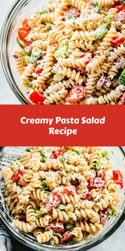 Creamy Pasta Salad Recipe