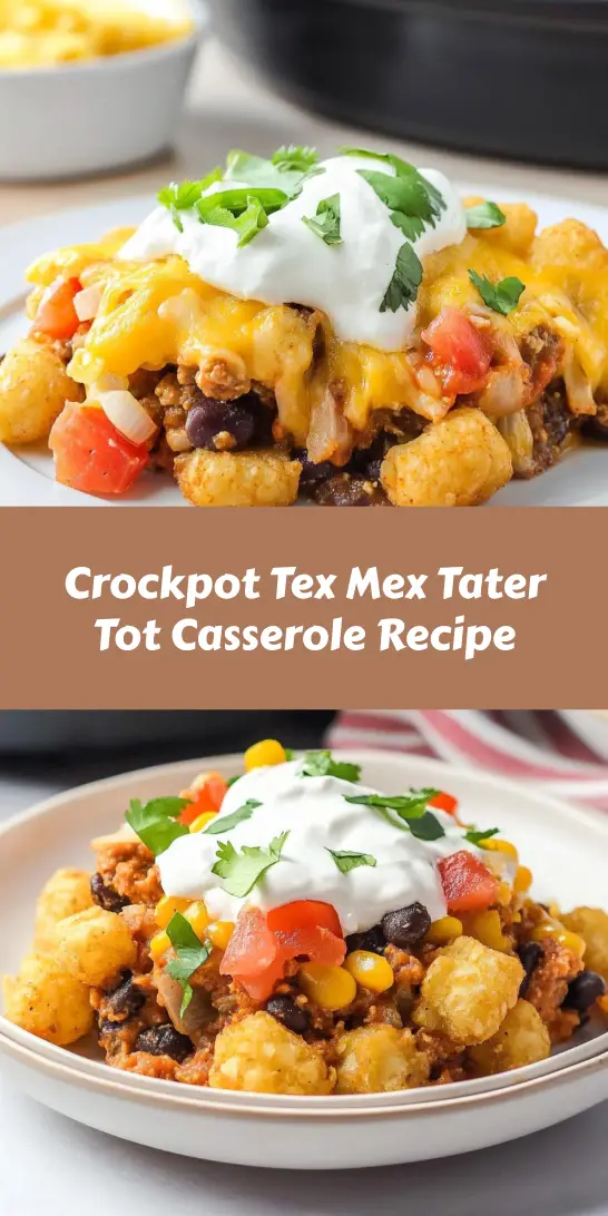 Crockpot Tex Mex Tater Tot Casserole Recipe