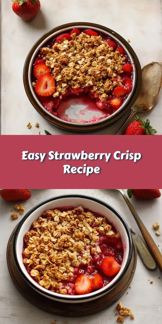Easy Strawberry Crisp Recipe