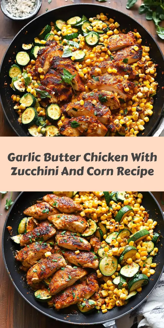 Garlic Butter Chicken With Zucchini And Corn Recipe