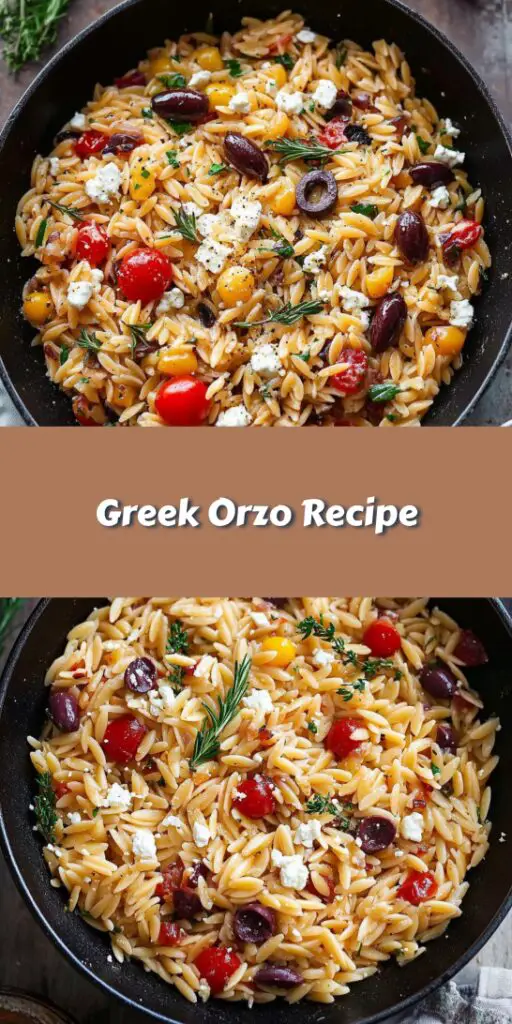 Greek Orzo Recipe