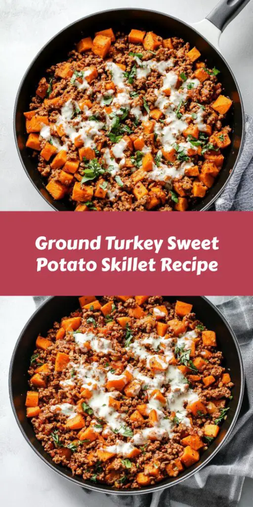 Ground Turkey Sweet Potato Skillet Recipe