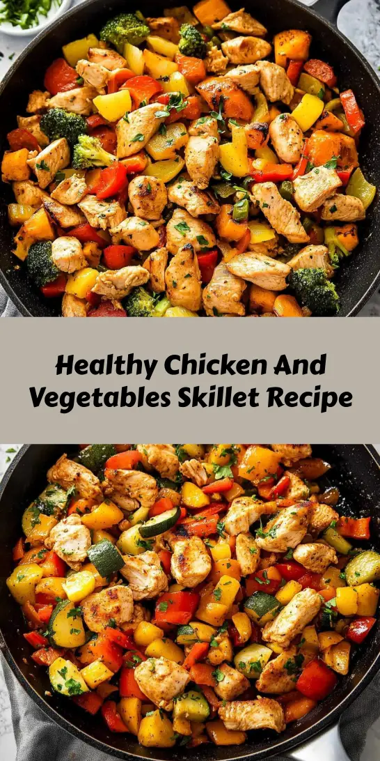 Healthy Chicken And Vegetables Skillet Recipe