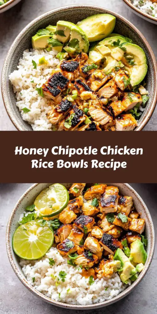 Honey Chipotle Chicken Rice Bowls Recipe