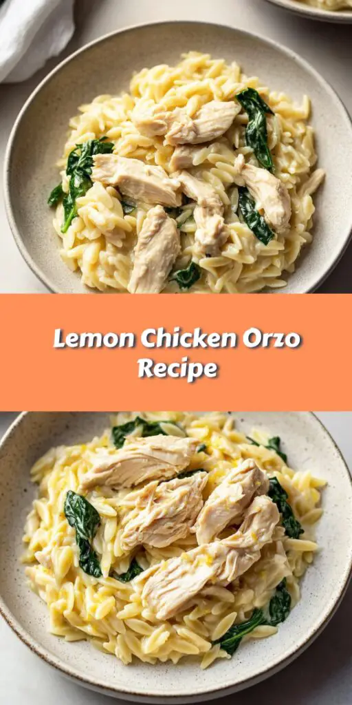 Lemon Chicken Orzo Recipe