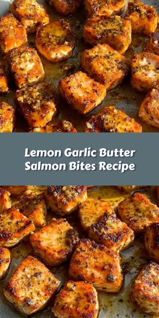 Lemon Garlic Butter Salmon Bites Recipe
