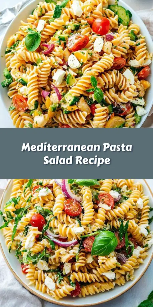 Mediterranean Pasta Salad Recipe
