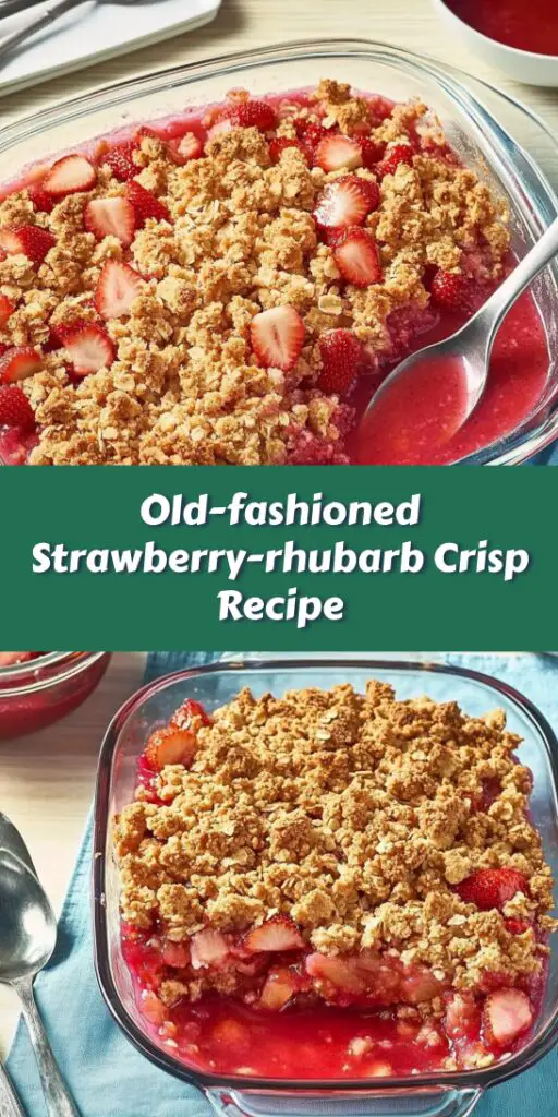 Old-fashioned Strawberry-rhubarb Crisp Recipe