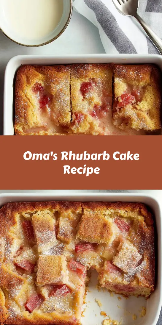 Oma’s Rhubarb Cake Recipe