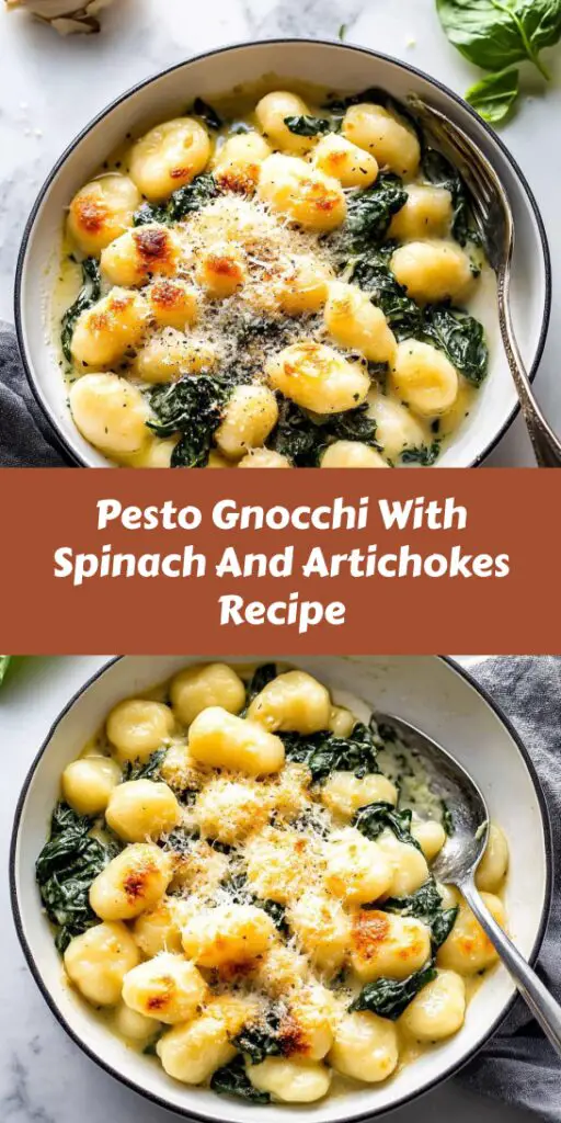 Pesto Gnocchi With Spinach And Artichokes Recipe