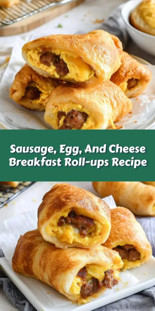 Sausage, Egg, And Cheese Breakfast Roll-ups Recipe