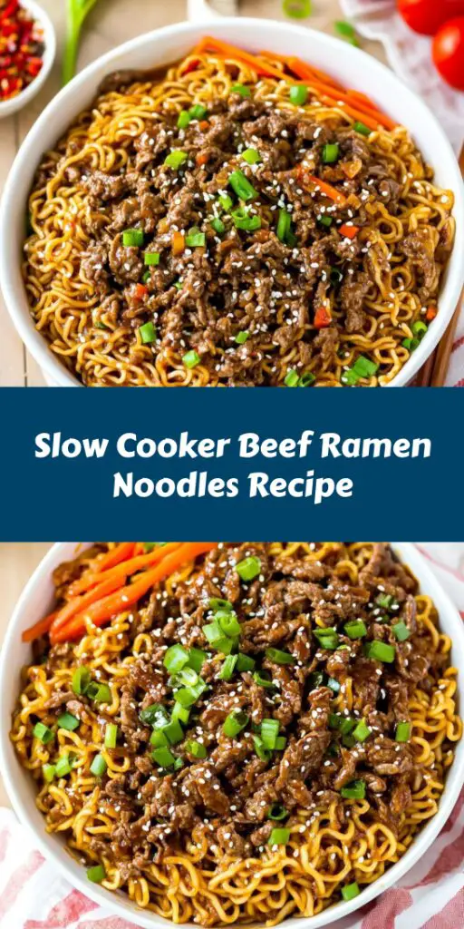 Slow Cooker Beef Ramen Noodles Recipe