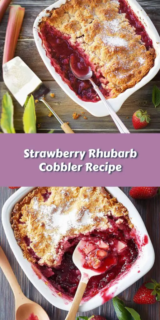 Strawberry Rhubarb Cobbler Recipe