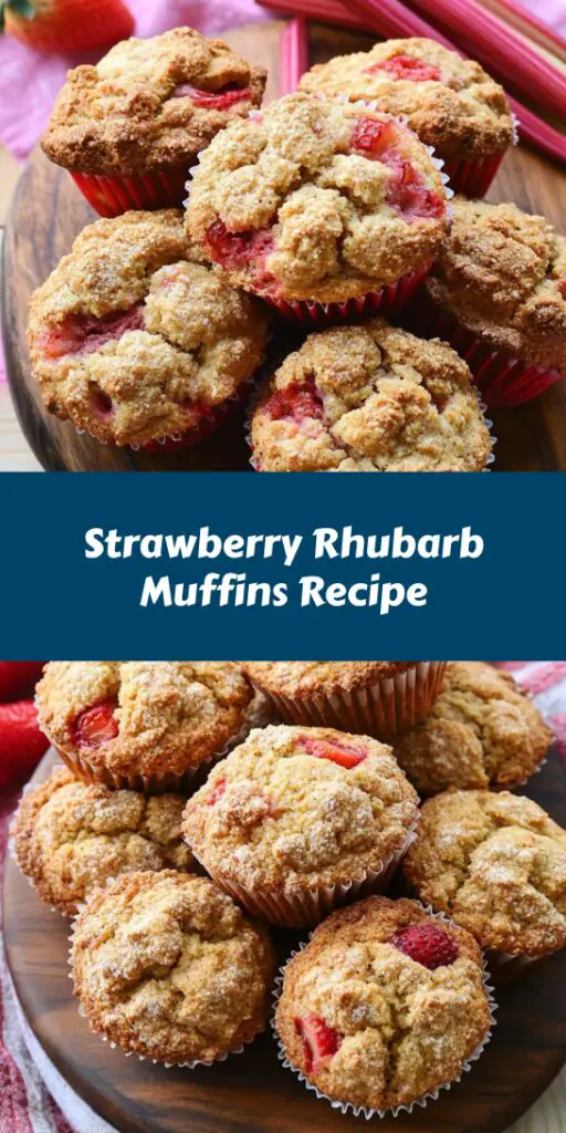 Strawberry Rhubarb Muffins Recipe