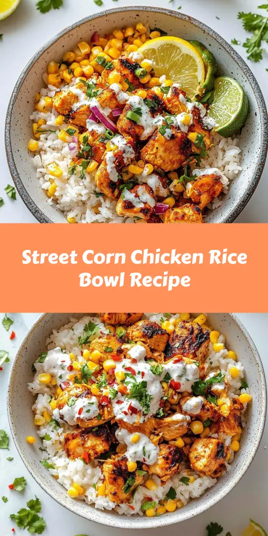 Street Corn Chicken Rice Bowl Recipe
