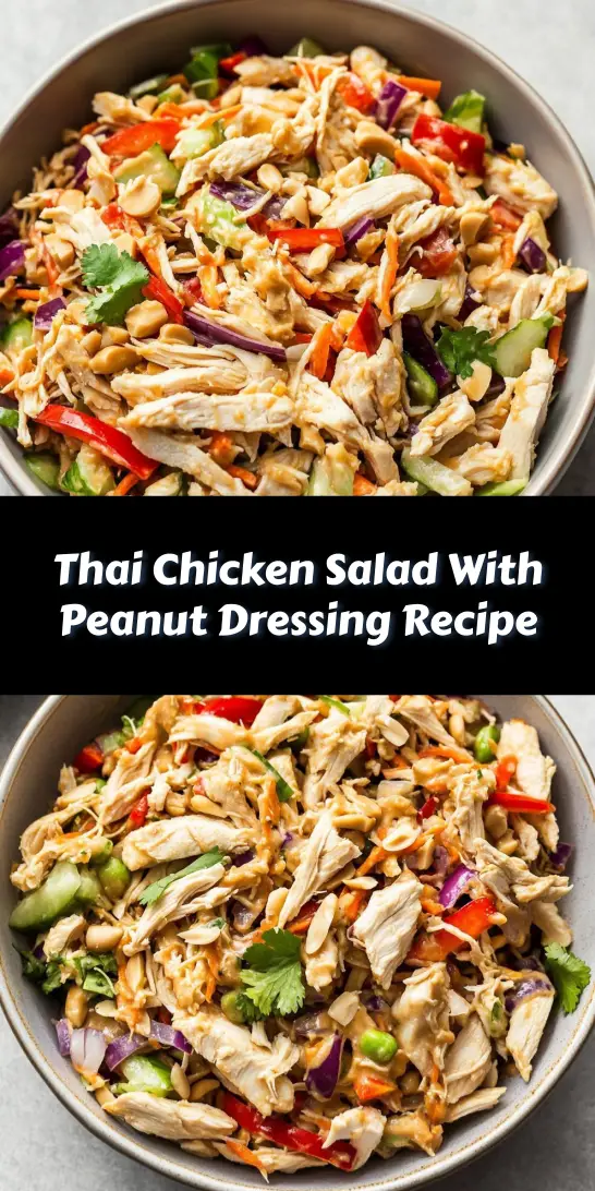 Thai Chicken Salad With Peanut Dressing Recipe