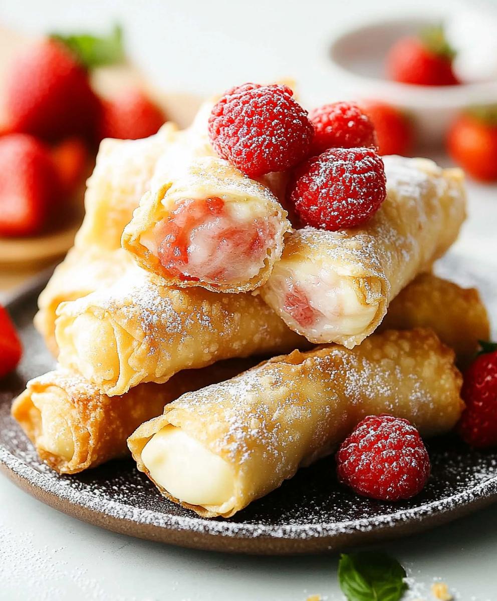 Cheesecake Egg Rolls Recipe