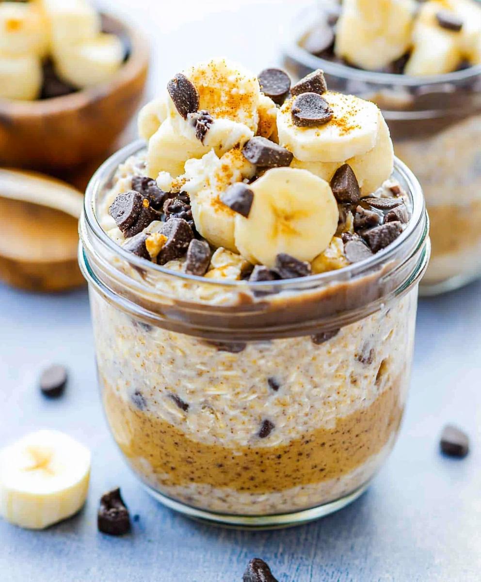 Chunky Monkey Overnight Oats Recipe