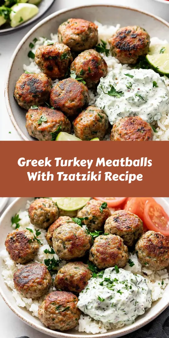 Greek Turkey Meatballs With Tzatziki Recipe