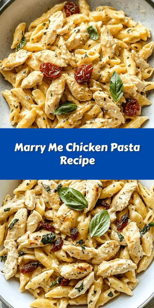 Marry Me Chicken Pasta Recipe