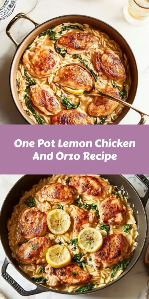 One Pot Lemon Chicken And Orzo Recipe