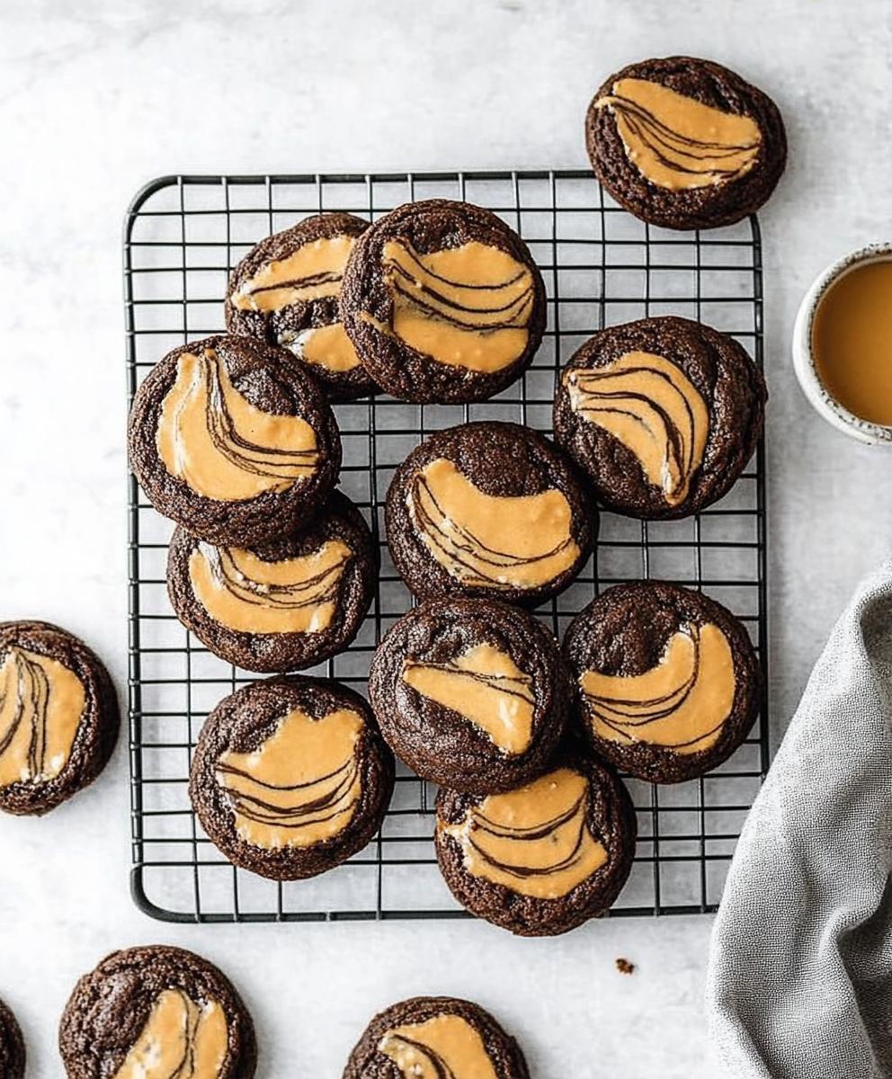 Peanut Butter Swirl Brownie Cookies Recipe