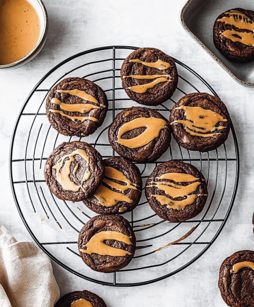 Peanut Butter Swirl Brownie Cookies Recipe