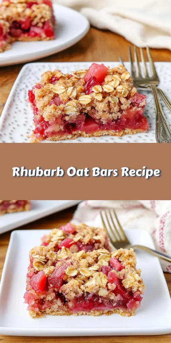 Rhubarb Oat Bars Recipe