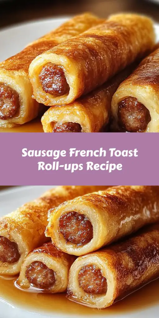 Sausage French Toast Roll-ups Recipe