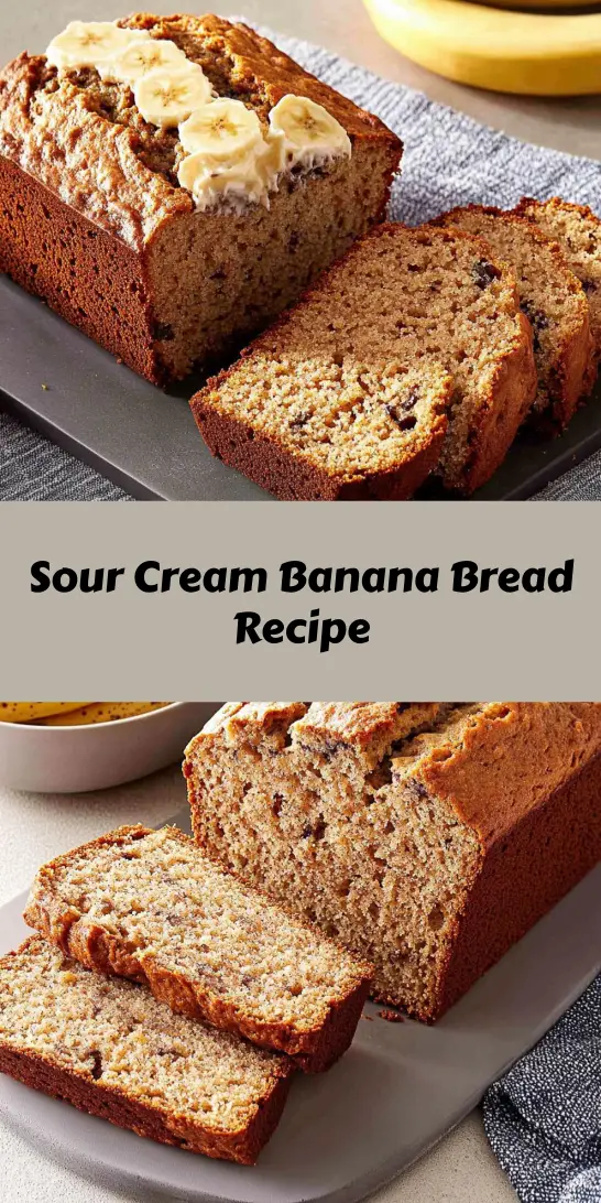 Sour Cream Banana Bread Recipe