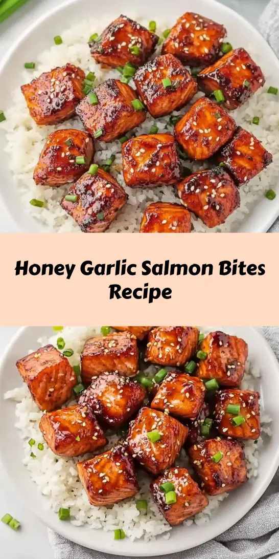 Honey Garlic Salmon Bites Recipe