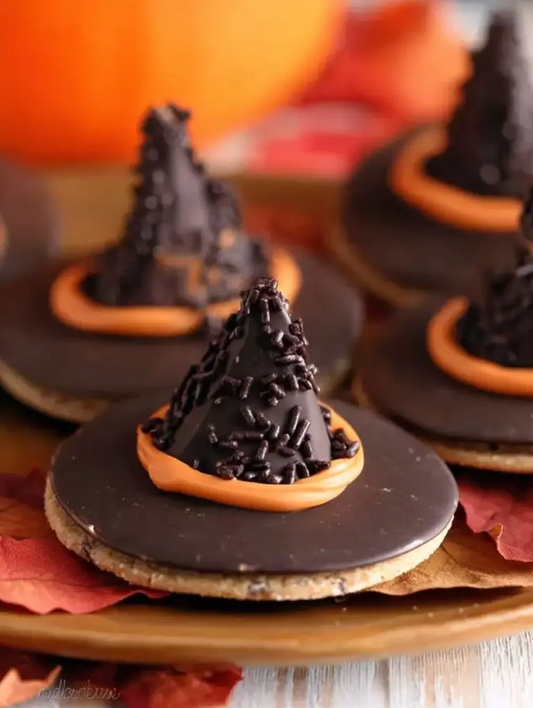 Easy Fudge Stripe Witch Hats For Halloween Recipe
