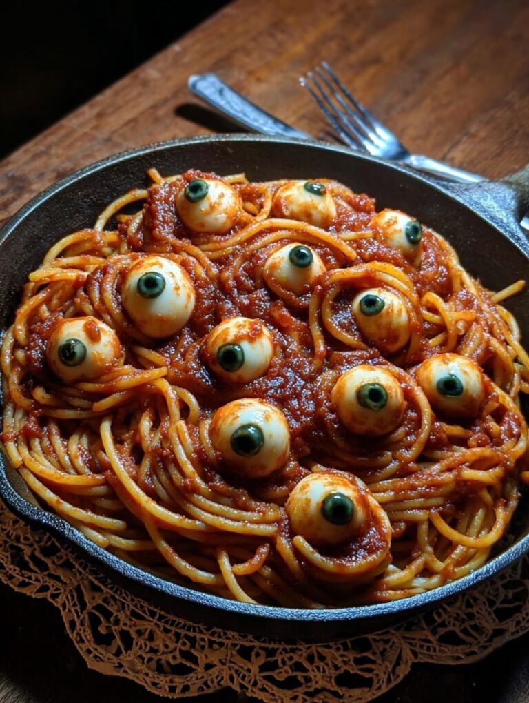 Spooky Spaghetti Eyeballs Dinner Recipe