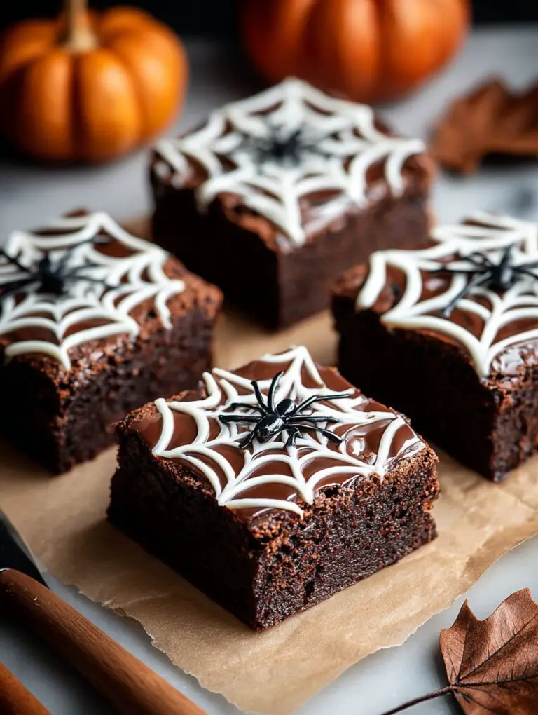 Spooky Spiderweb Brownies Recipe