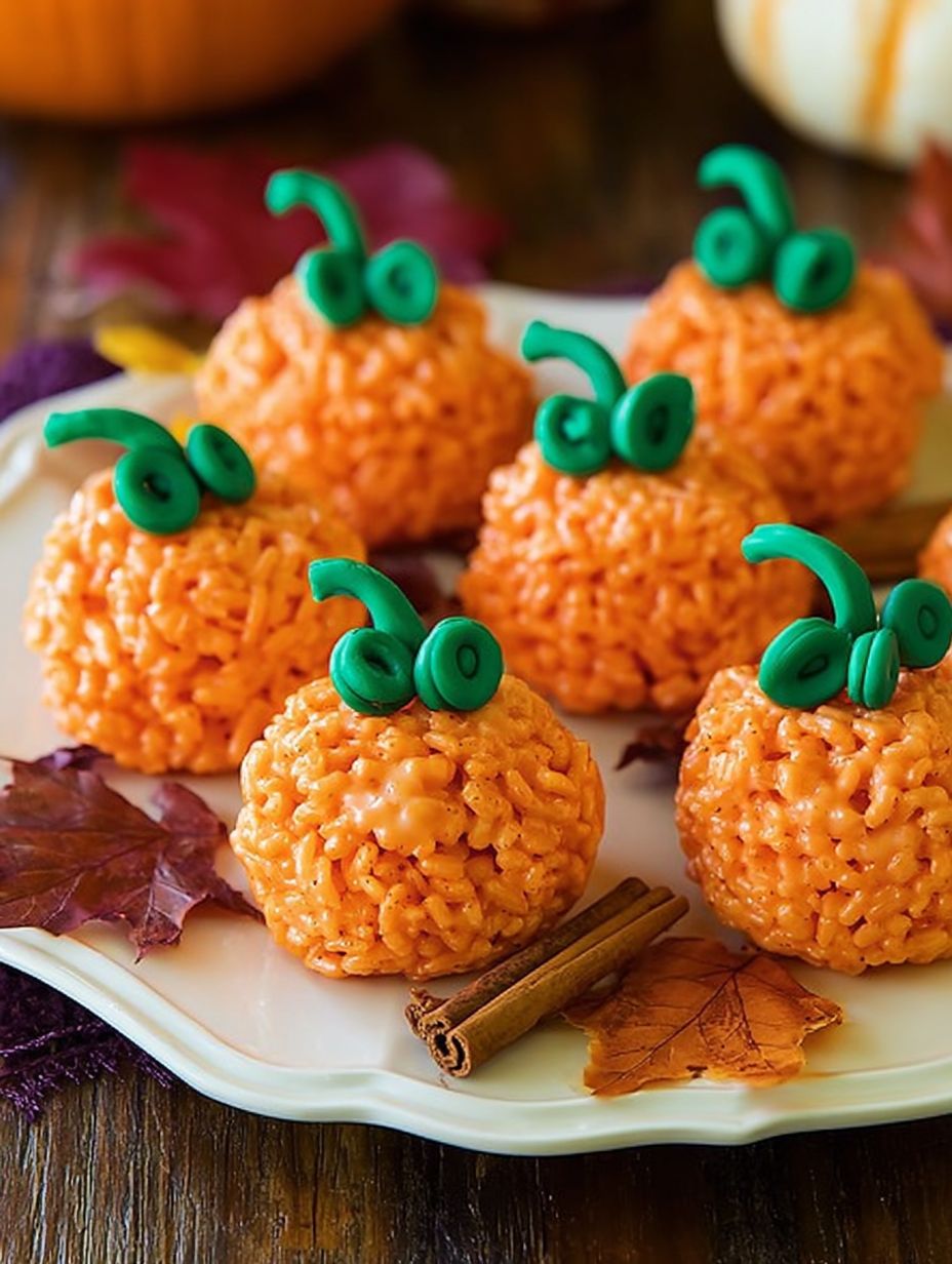Rice Krispie Pumpkins Recipe