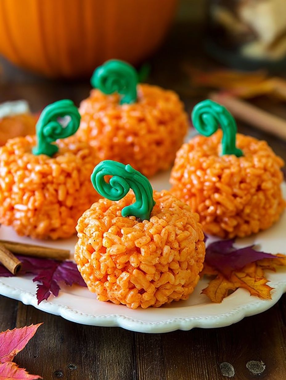 Rice Krispie Pumpkins Recipe