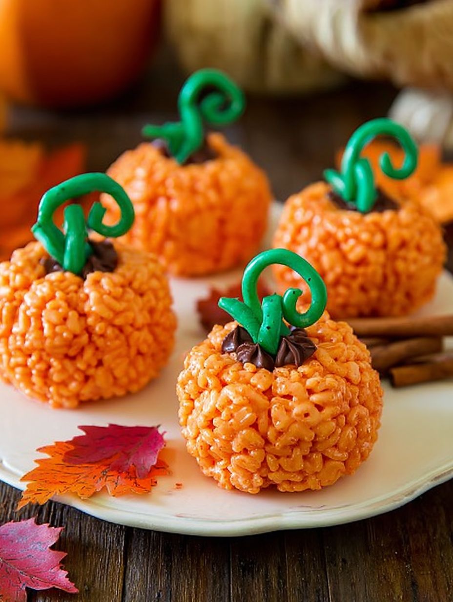 Rice Krispie Pumpkins Recipe