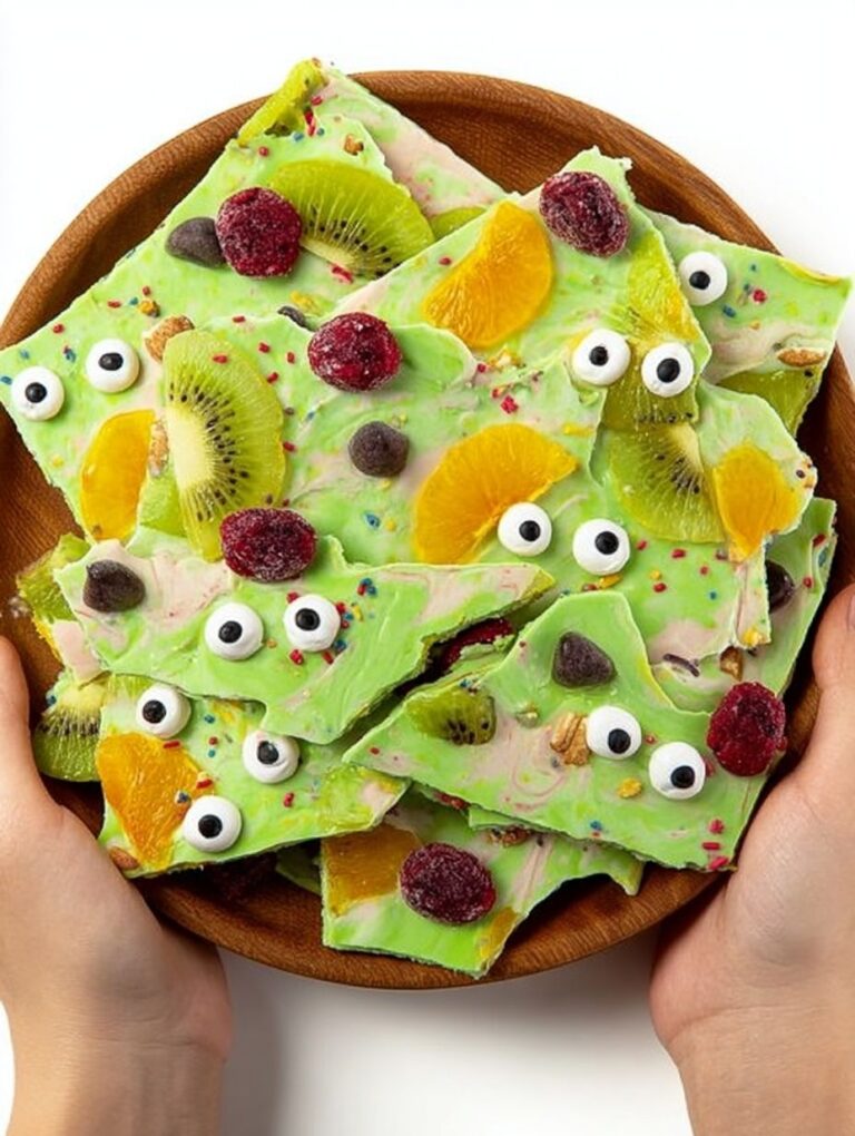 Monster Frozen Yogurt Bark Recipe