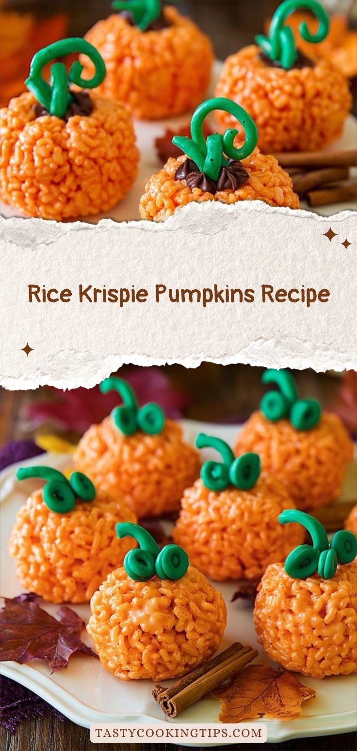 Rice Krispie Pumpkins Recipe