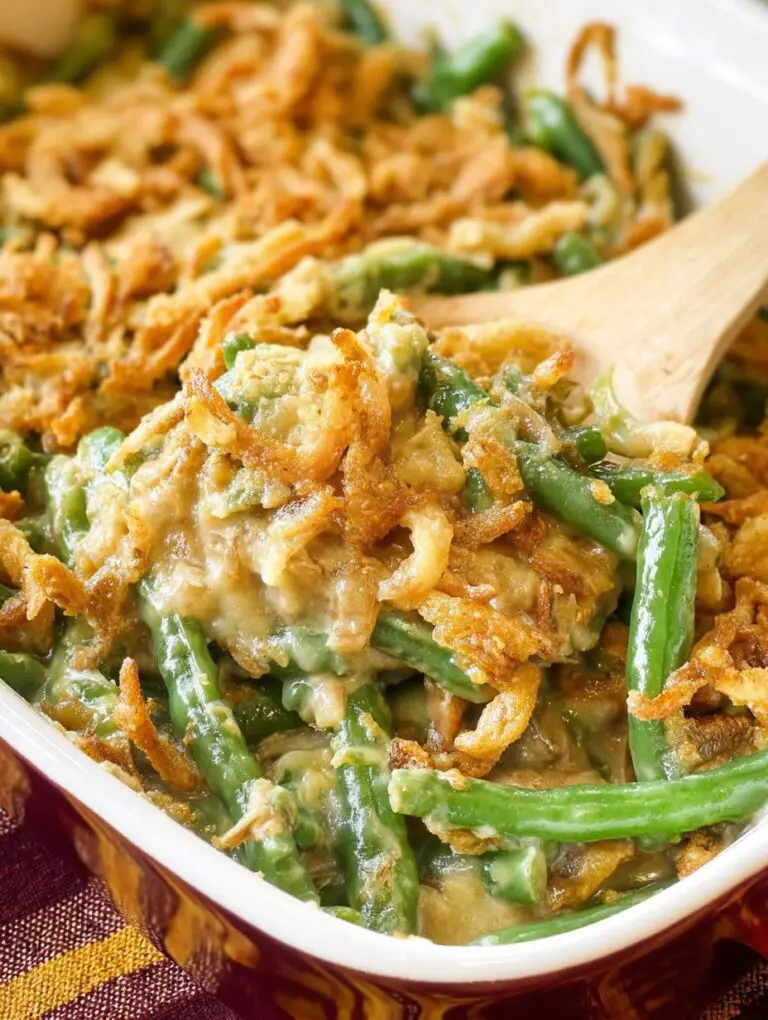 Classic Green Bean Casserole Recipe for Family Holiday Dinners