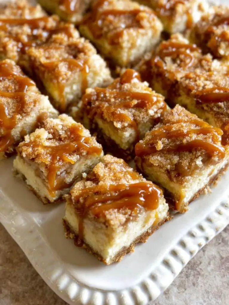 Caramel Apple Cheesecake Bars Recipe | Best Thanksgiving Dessert Idea
