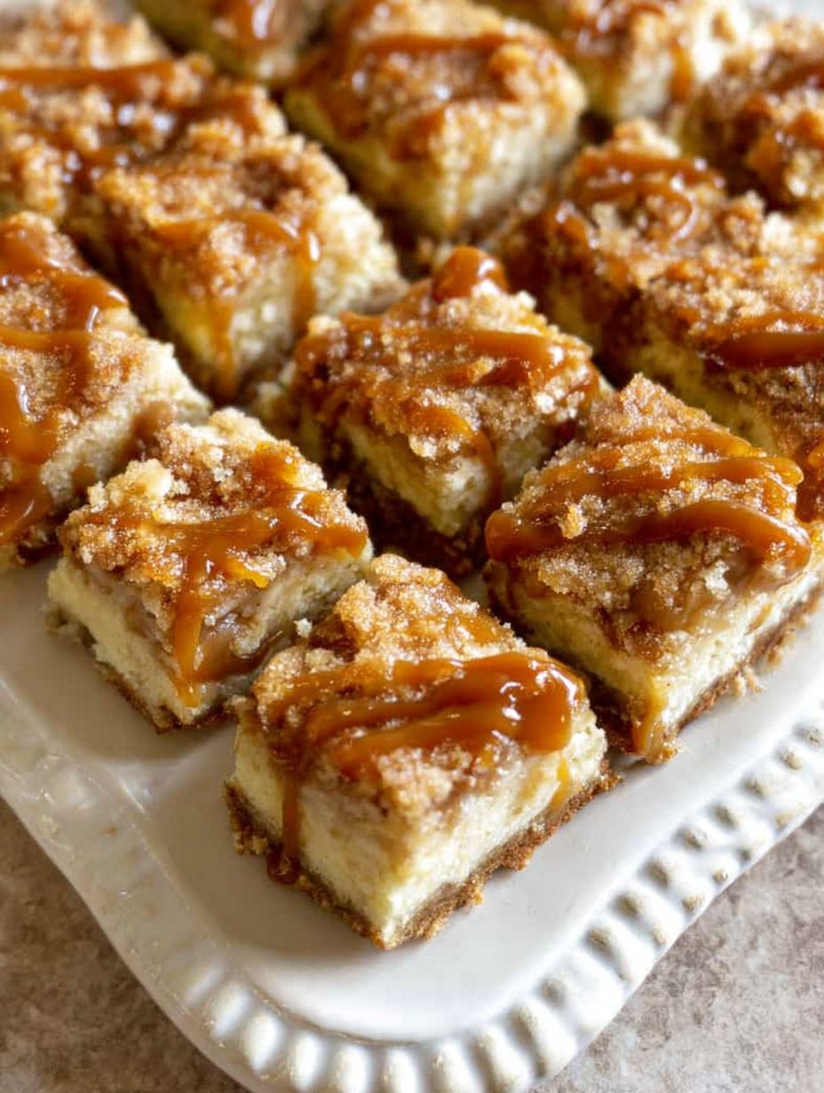 Caramel Apple Cheesecake Bars Recipe | Best Thanksgiving Dessert Idea