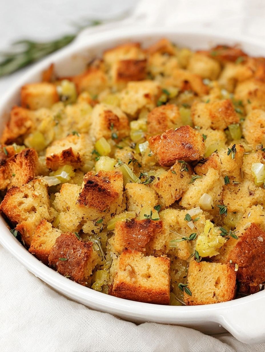Classic Gluten Free Stuffing Recipe for Easy Thanksgiving Dinners