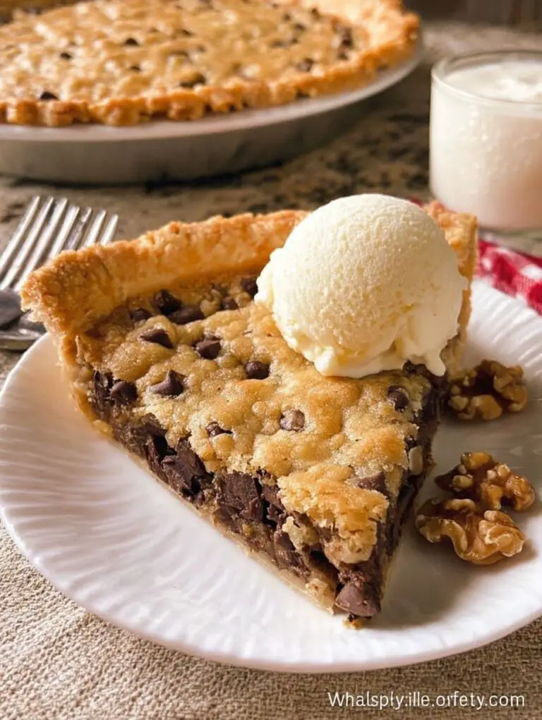 Irresistible Toll House Chocolate Chip Pie Recipe for Thanksgiving